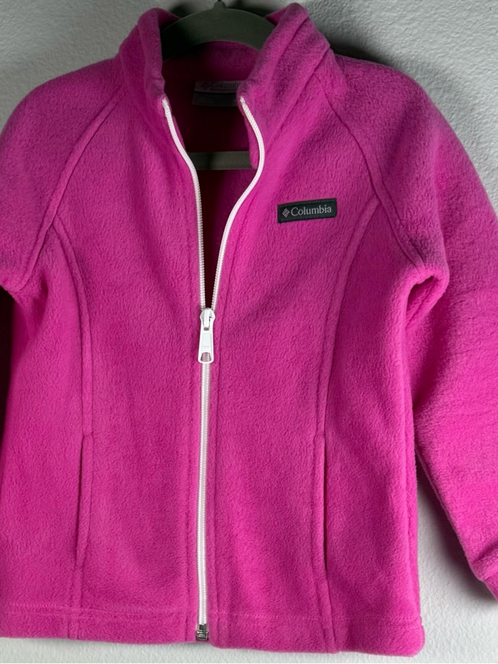 Columbia Bright Pink Full-Zip Fleece Jacket